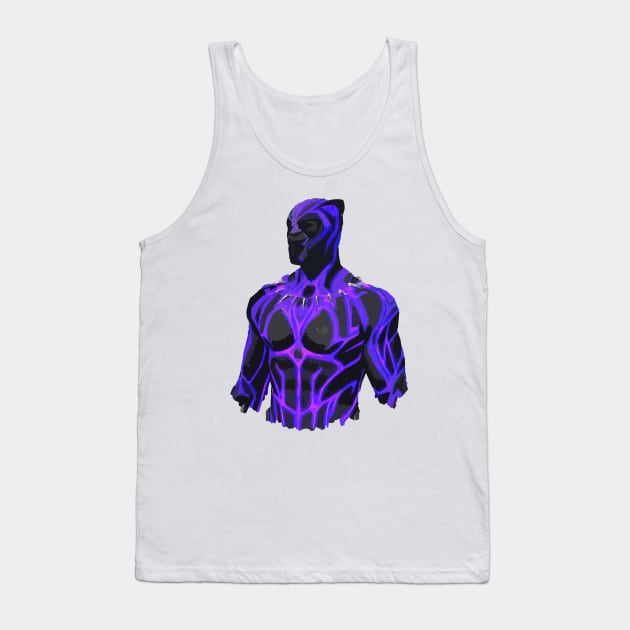 Black Panther - Kinetic Purple Tank Top by RaphEmpire